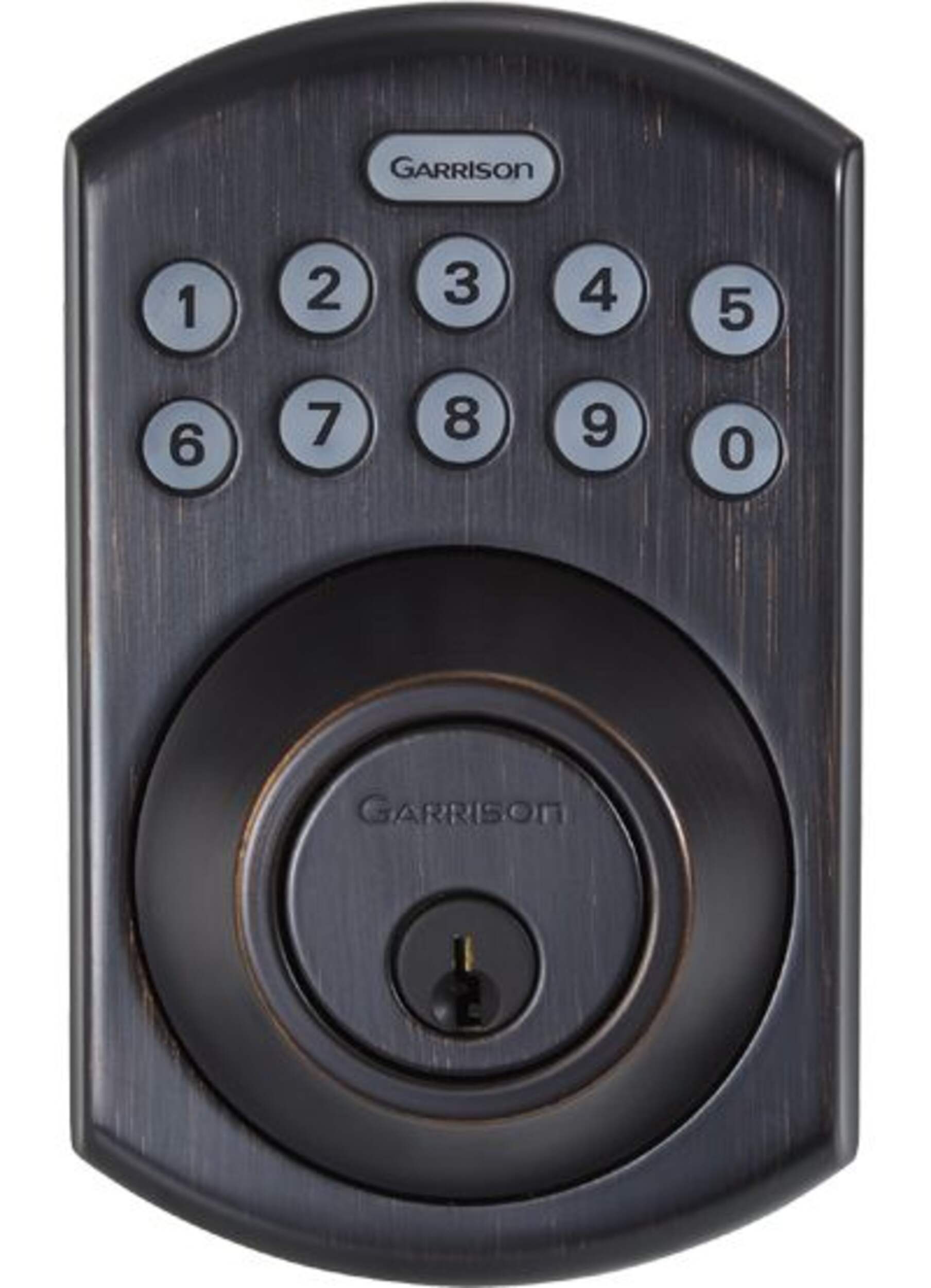 Garrison Electronic Deadbolt Door Lock, Oxidized Bronze