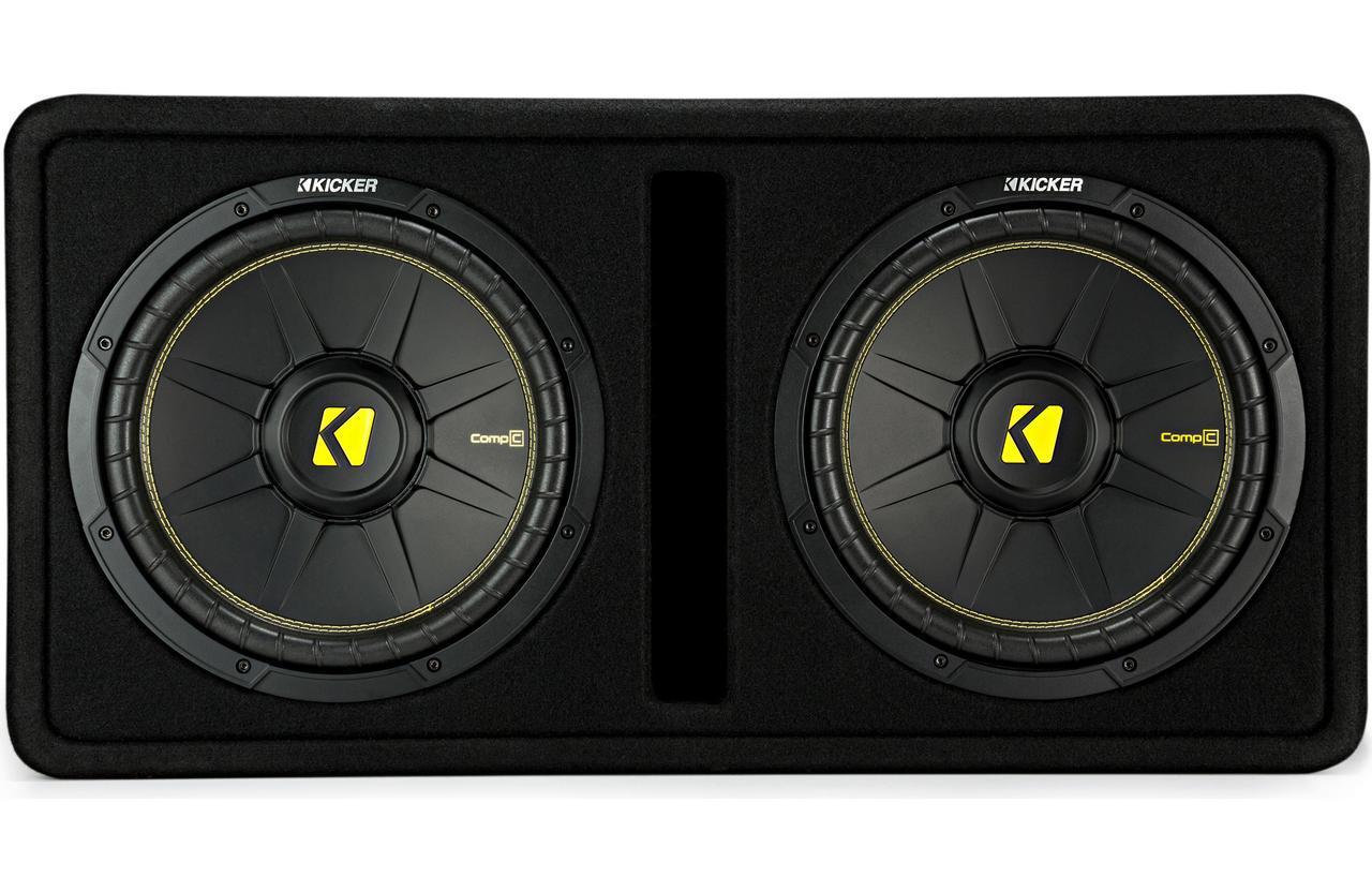 Kicker 44DCWC122 Ported enclosure with dual 12