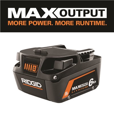 RIDGID 18V 6.0 Ah MAX Output Lithium-Ion Battery AC840060