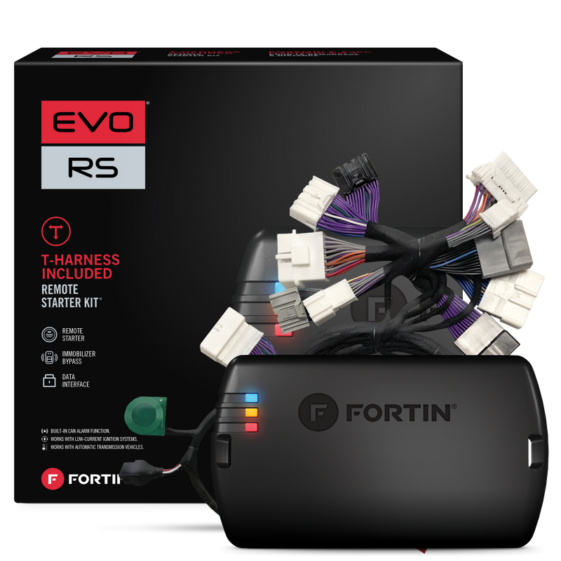 Fortin EVO-MAZT4 Module & T-Harness combo for 2019+ Mazda Push-to-Start vehicles.