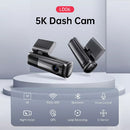 LINGDU LD06 5K Dash Cam – 4K Front + 2K Rear Dual Camera with GPS, 5G WiFi & Voice Control