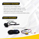 Crux Camera CTC-210 Universal Cross Traffic Front or Backup Camera System with 210 Degree Viewing Angle