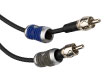 Kicker Q-Series 2-ch RCA Interconnect, 0.3m, 12 inch, RoHS Compliant (46QI203)