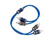 Kicker K-Series 2-ch RCA Interconnect, 0.3m,12 inch,  RoHS Compliant (46KI203)