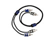 Kicker Q-Series 2-ch RCA Interconnect, 0.5m, 18 inch, RoHS Compliant (46QI205)