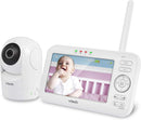 VTech VM5262 5" Color LCD Digital Video Baby Monitor with Long Range, 360 Degree Pan & Tilt Camera, Automatic Night Vision, Temperature Sensor