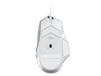 Logitech G502 X Wired Gaming Mouse - LIGHTFORCE Hybrid Optical-Mechanical Primary switches, Hero 25K Gaming Sensor, Compatible with PC - macOS/Windows - White ( Open Box )