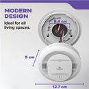 Kidde DETECT Combination Smoke & Carbon Monoxide Alarm, with 10-Year Backup Battery and Voice Alerts