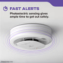 Kidde DETECT Combination Smoke & Carbon Monoxide Alarm, Hardwired with AA Backup Battery and Voice Alerts 30CUAR-VCA