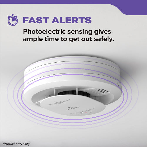 Kidde DETECT Combination Smoke & Carbon Monoxide Alarm, Hardwired with AA Backup Battery and Voice Alerts 30CUAR-VCA