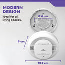 Kidde DETECT Combination Smoke & Carbon Monoxide Alarm, Hardwired with AA Backup Battery and Voice Alerts 30CUAR-VCA