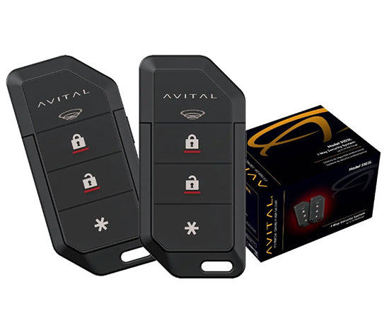 Système de sécurité unidirectionnel Avital 3100L avec sirène 