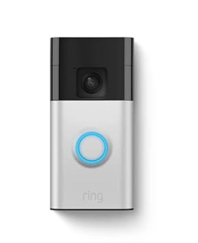 Ring Battery Doorbell — Head-to-Toe Video, Live View with Two-Way Talk, and Motion Detection & Alerts (2024 release), Satin Nickel