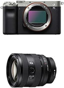 Sony Alpha 7C Full-Frame Mirrorless Camera with 28-60mm Lens Kit - Silver