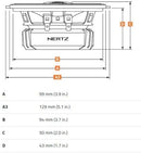 Hertz DCX 100.3 Dieci Series 4" 2-way car speakers