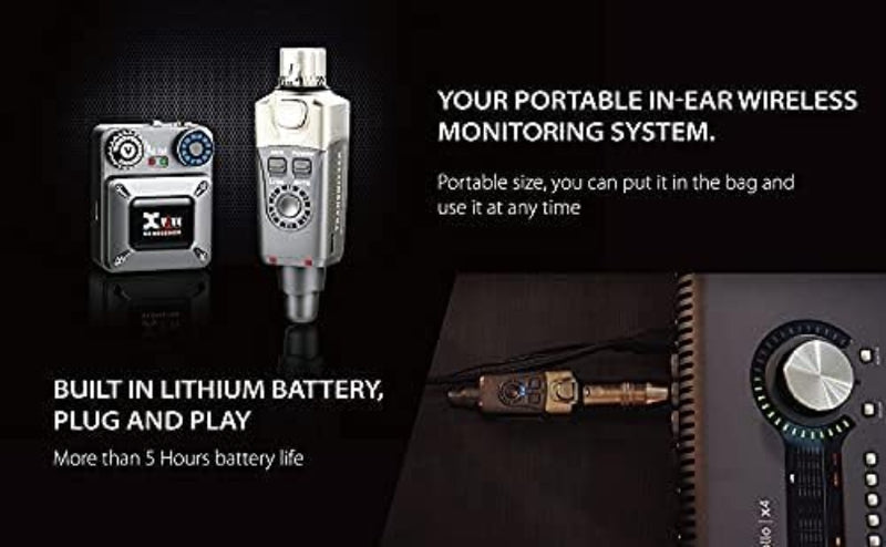 Xvive Audio U4 Wireless In-Ear Monitor System with One Receiver (2.4 GHz)