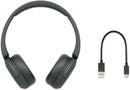 Sony WH-CH520 On-Ear Bluetooth Headphones with Microphone - Black