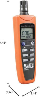 Klein Tools ET110 Carbon Monoxide Meter – Digital CO Detector with Backlit Display