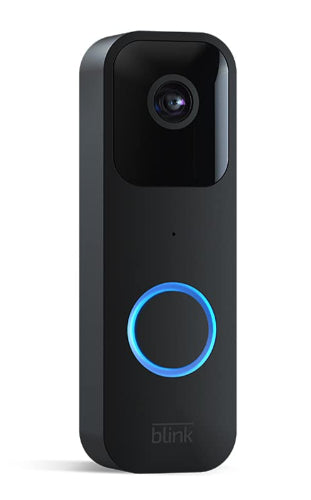 Blink Video Doorbell (newest model), Two-way audio, HD video, motion and chime app alerts, and Alexa enabled — wired or wire-free (Black)