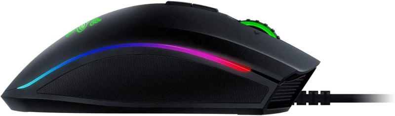 Razer Mamba Elite Wired Gaming Mouse: 16,000 DPI Optical Sensor - Chroma RGB Lighting - 9 Programmable Buttons - Mechanical Switches