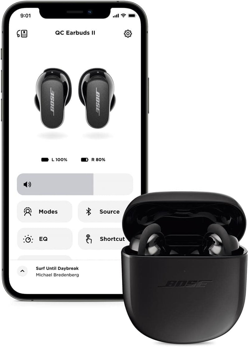 Bose QuietComfort Earbuds II In-Ear Noise Cancelling True Wireless Earbuds - Triple Black