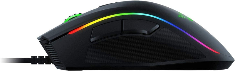 Razer Mamba Elite Wired Gaming Mouse: 16,000 DPI Optical Sensor - Chroma RGB Lighting - 9 Programmable Buttons - Mechanical Switches