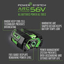 Batterie EGO Power+ BA2800T 56 V 5,0 Ah avec jauge de carburant améliorée (3e génération), noir 