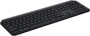 Logitech MX Keys – Premium Wireless Keyboard with Smart Backlighting, USB-C Charging, Multi-OS Support.