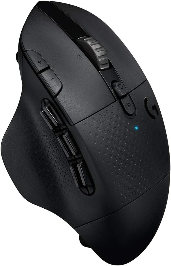 Logitech G604 LIGHTSPEED Wireless Gaming Mouse with 15 programmable controls, 240 hour battery life, dual wireless connectivity modes, hyper-fast scroll wheel, and high-performance HERO 25K sensor - OPEN BOX