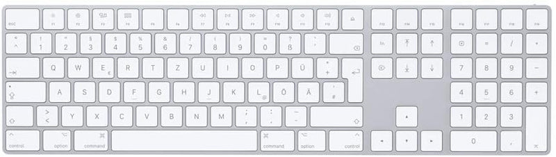 Apple Magic Keyboard with Numeric Keypad - Silver/White