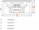 Hertz DCX 165.3 Dieci Series 6-1/2" 2-way car speakers