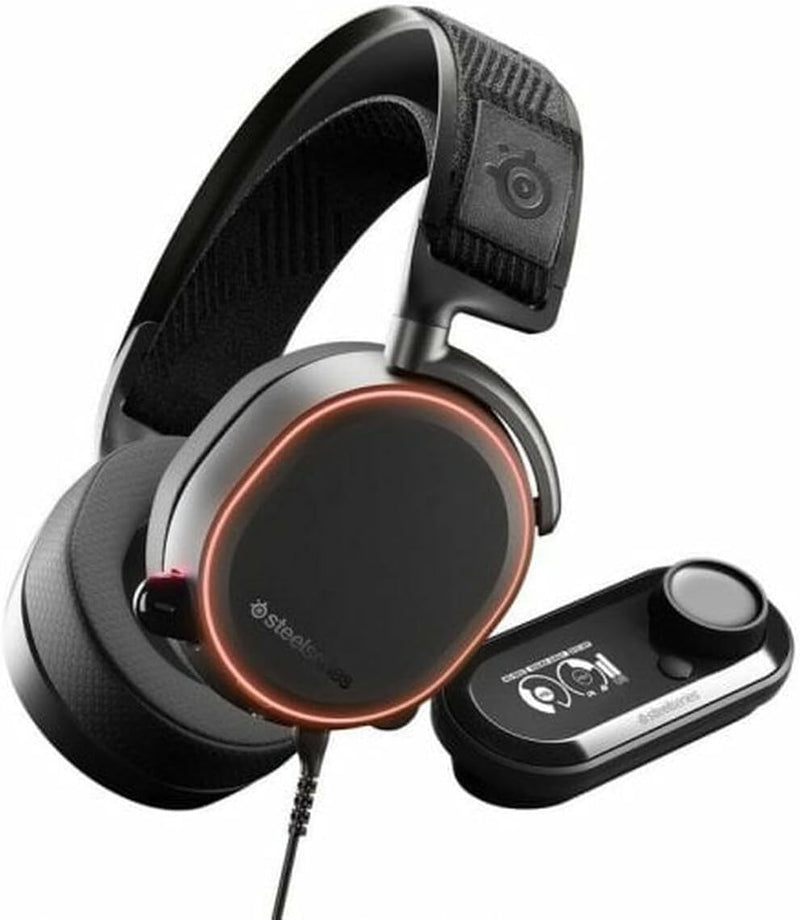 SteelSeries Arctis Pro + GameDAC Wired Gaming Headset - Certified Hi-Res Audio - Dedicated DAC and Amp - for PS5/PS4 and PC - Black    OPEN BOX