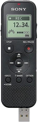 Sony ICD-PX370 Mono Digital Voice Recorder with Built-In USB Voice Recorder, Black