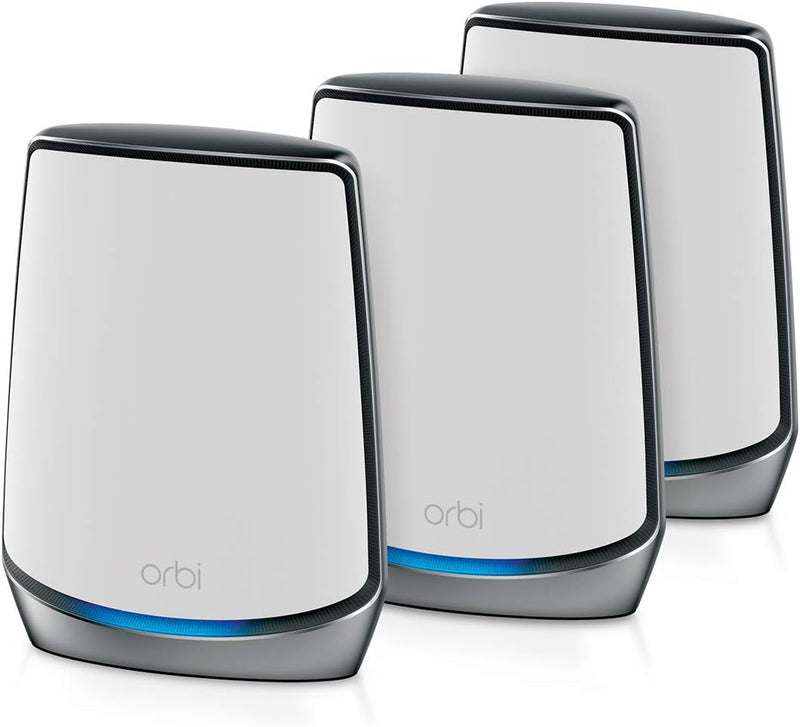 NETGEAR Orbi Tri-Band AX6000 Whole Home Mesh Wi-Fi 6 System (RBK853-100CNS) - 3 Pack