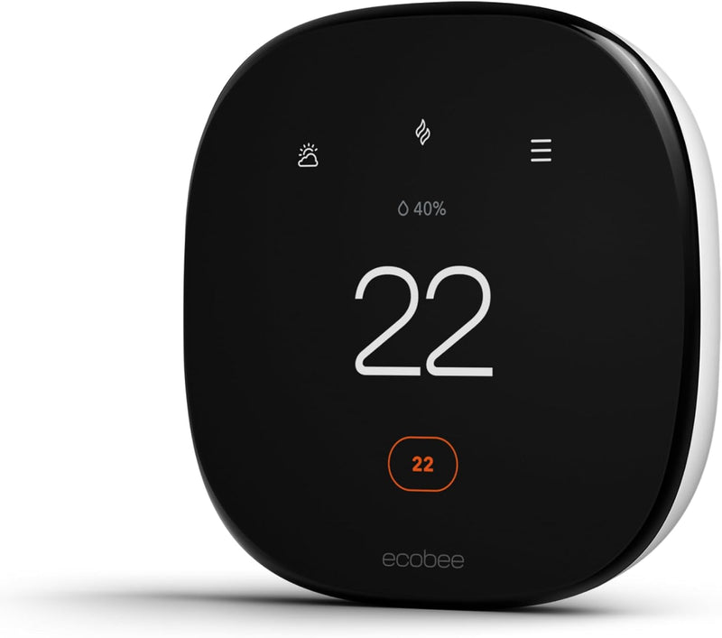 ecobee Wi-Fi Smart Thermostat Enhanced - Black