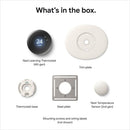 Google Nest Wi-Fi Smart Learning Thermostat (4th Gen) with Nest Temperature Sensor (2nd Gen) - Polished Gold