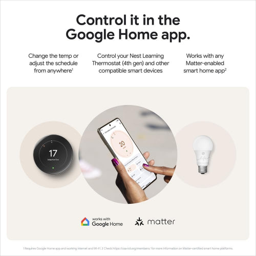 Google Nest Learning Thermostat (4th Gen) with Nest Temperature Sensor (2nd Gen) - Energy Saving Smart Thermostat with Adaptive Eco - Works with Alexa and Google Home App - Polished Silver