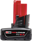 Batterie lithium-ion à capacité étendue Milwaukee 48-11-2460 M12 REDLITHIUM XC 12 V 6,0 Ah