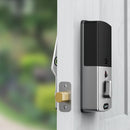 Serrure à pêne dormant LOCKLY PGD728FSN Secure Plus - Serrure intelligente Bluetooth, serrure de porte à empreinte digitale avec clavier breveté, contrôle par application, nickel satiné 
