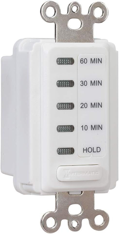 Intermatic EI210W Electronic Countdown Timer - Silent Operation | Easy Time Selection | Universal Compatibility