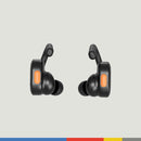 Skullcandy Push Active In-Ear Wireless Earbuds, 44 Hr Battery, Skull-iQ, Alexa Enabled, Microphone, Works with iPhone Android and Bluetooth Devices - True Black/Orange