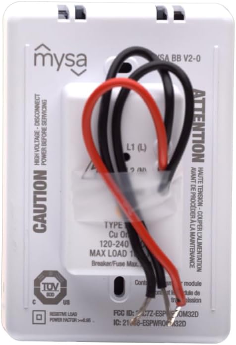 Mysa Smart Thermostat for Electric Baseboard Heaters 240V | Easy Install | Use w/HomeKit, Alexa, Google | Wi-Fi Programmable | Remote Control with Free App | Temp. & Humidity Alerts  OPEN BOX