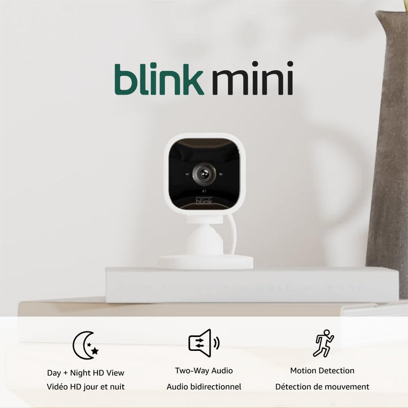 Blink Mini Wi-Fi Indoor 1080p IP Camera - 2 Pack - White