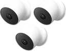Google Nest Cam Wire-Free Indoor/Outdoor Security Camera - 3 Pack - White
