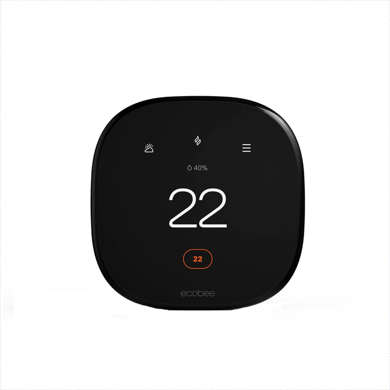 ecobee Wi-Fi Smart Thermostat Enhanced - Black