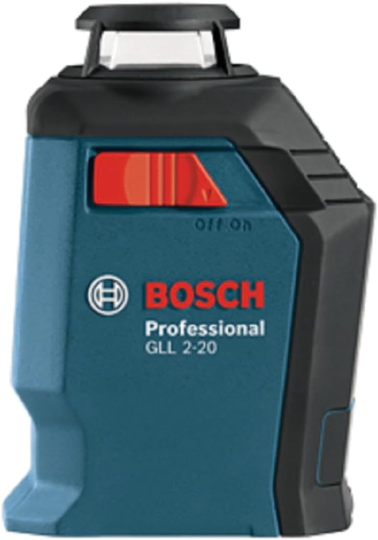 Bosch GLL2-20 65ft Self-Leveling 360 Degree Horizontal Cross Line Laser Level with Mount and Carrying Pouch (Open Box)