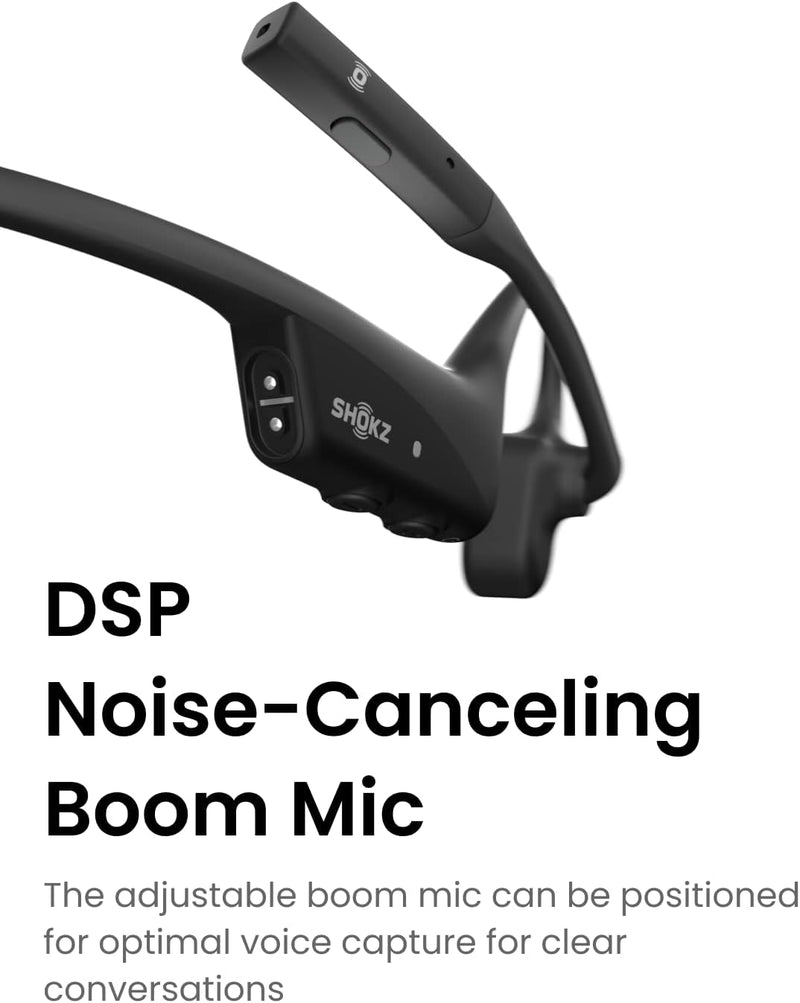 Shokz OpenComm 2UC Bone Conduction Bluetooth Headset - Black
