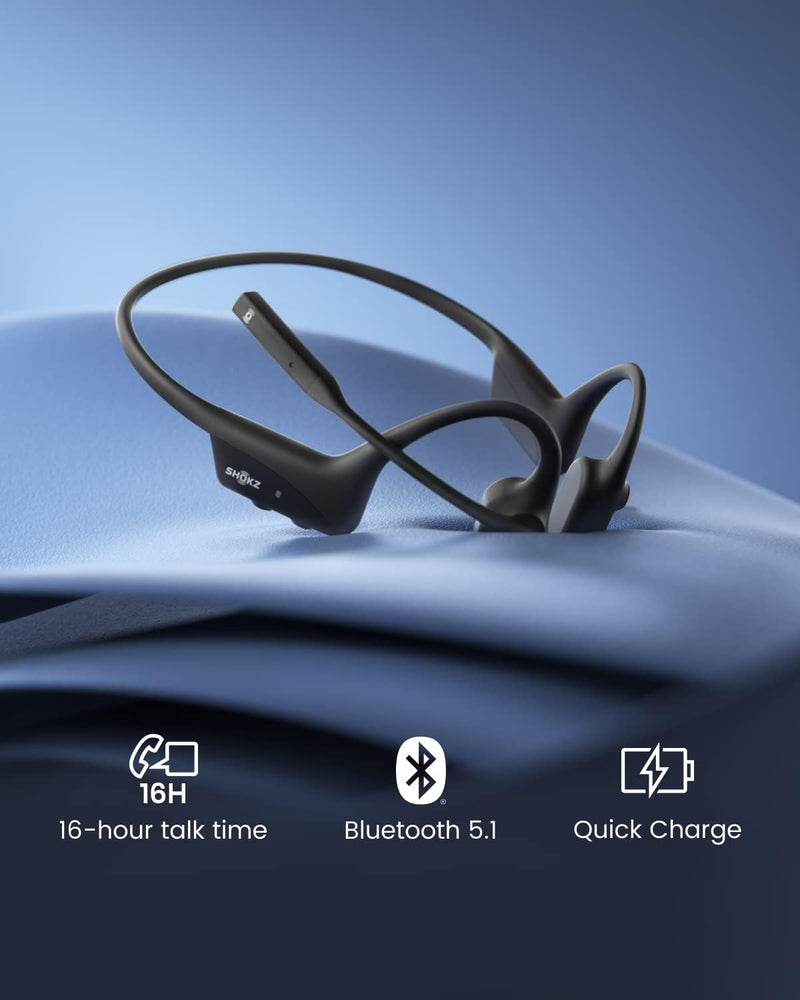 Shokz OpenComm 2UC Bone Conduction Bluetooth Headset - Black