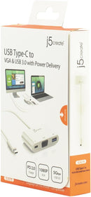 j5create JCA378 USB Type-C to VGA & USB 3.0 with Power Delivery