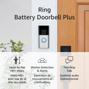 Ring Battery Doorbell Plus | Head-to-Toe HD+ Video, motion detection & alerts, and Two-Way Talk